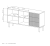 Komoda TAVO B 2D3S wymiary 153,5 x 79,8 x 39,5 cm