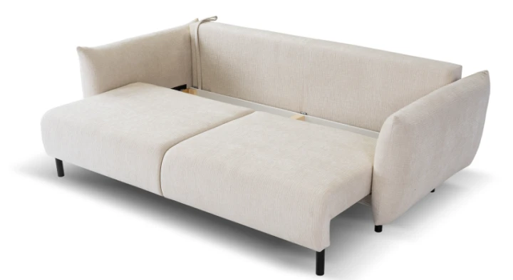 Sofa z wygodnym siedziskiem z pianki PUR.