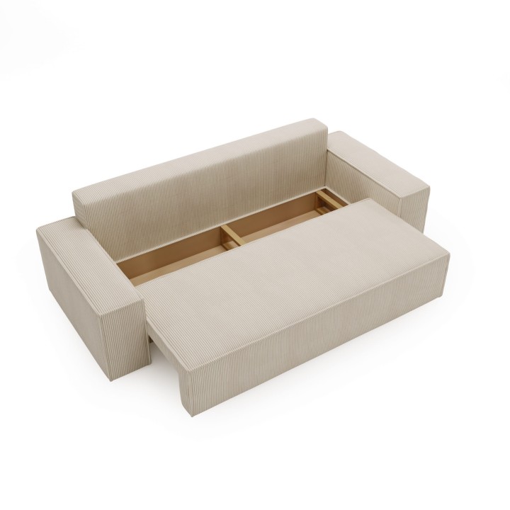 sofa na sprężynach falistych