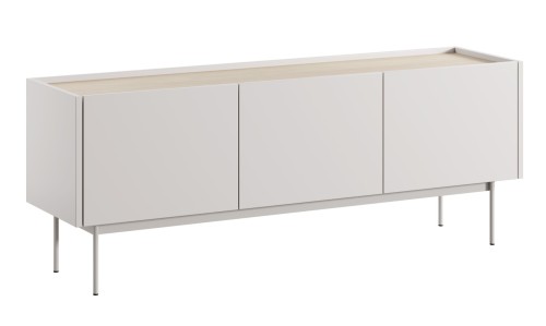 Komoda RTV COLOR kaszmir dąb linea – nowoczesna szafka pod telewizor do salonu
