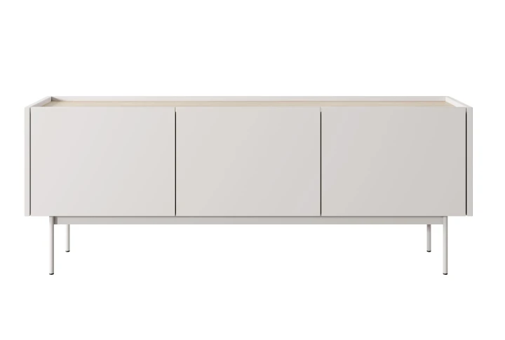 Komoda RTV COLOR kaszmir dąb linea – nowoczesna szafka pod telewizor do salonu