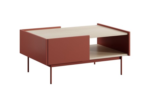 Stolik kawowy COLOR KB-97 do salonu – nowoczesna ława z praktycznymi szufladami