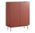 Komoda wysoka COLOR KB-97 ceramiczny czerwony dąb linea – designerska komoda do salonu