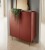 Komoda wysoka COLOR KB-97 ceramiczny czerwony dąb linea – designerska komoda do salonu