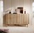 Komoda szeroka BOHO KB-83 dąb riviera marmur bianco – elegancka komoda do salonu w stylu boho