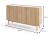 Komoda szeroka BOHO KB-83 dąb riviera marmur bianco – elegancka komoda do salonu w stylu boho